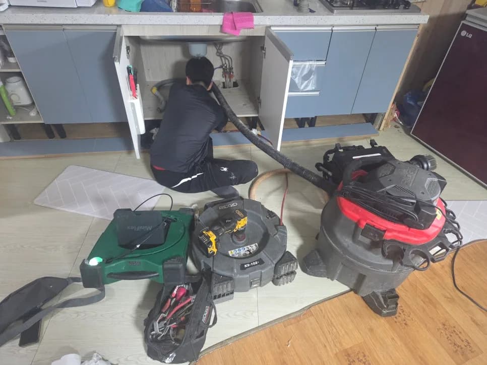 광산구 싱크대막힘 — 타운하우스·선운지구처럼 새 단지도 막힙니다
